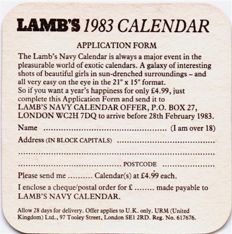 horsham se-gb urm lambs quad 2b (190-lambs 1983 calendar)